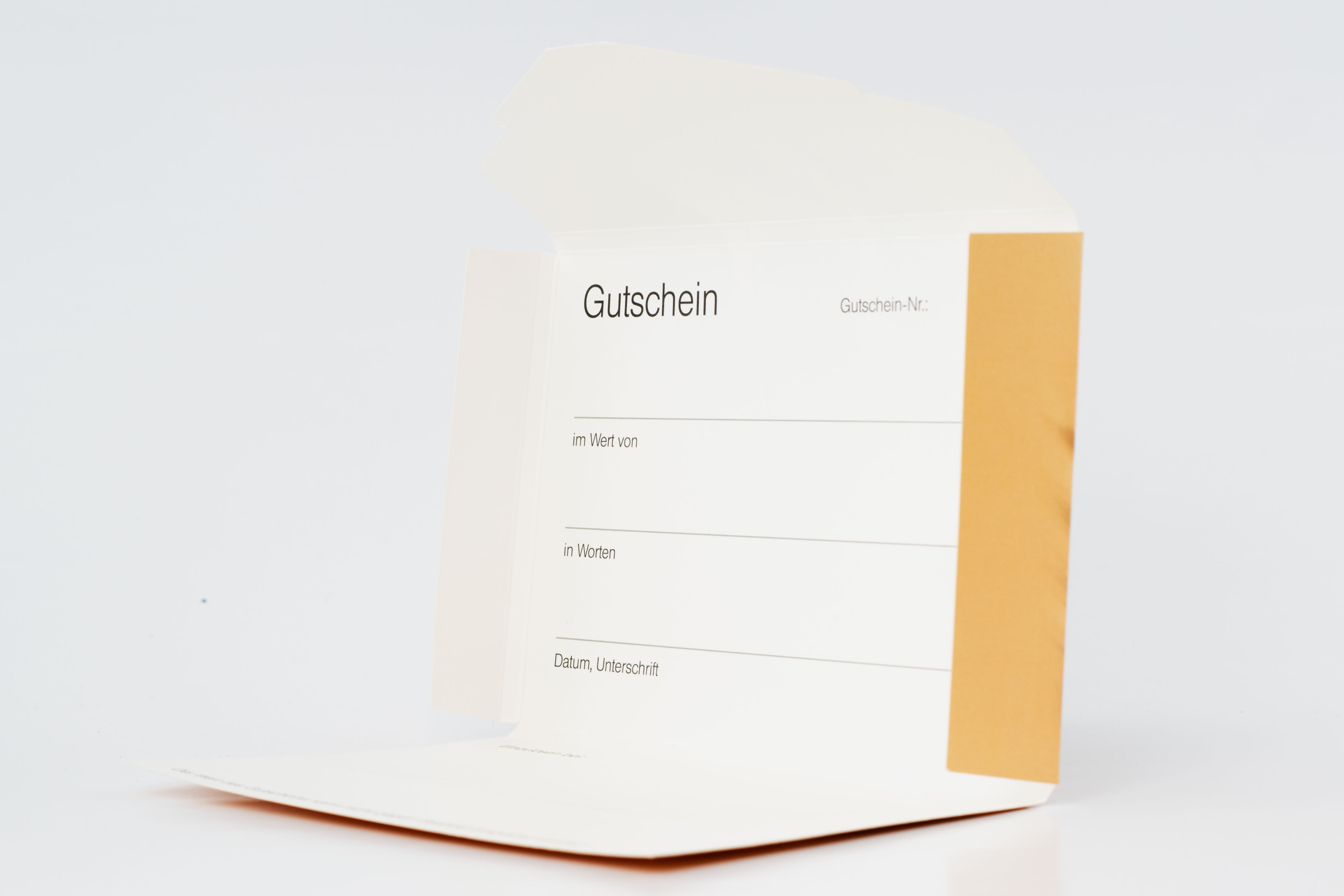 Gutschein-Faltbox "Gastronomie" Gutscheinkarte Geschenkbox Geschenkgutschein Restaurant
