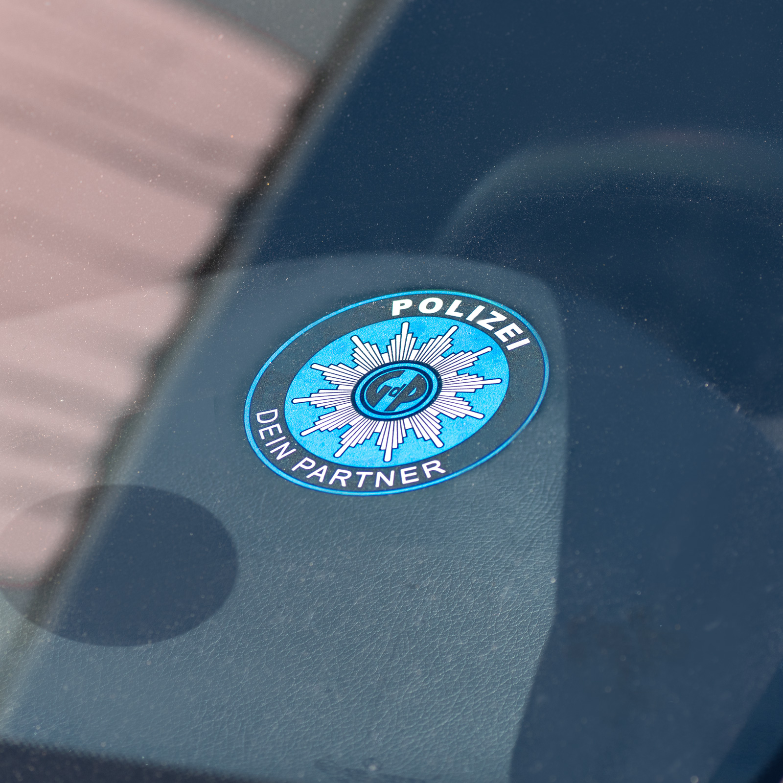 Polizei GDP Aufkleber Innen Knöllchenstop Gewerkschaft Sticker Blau