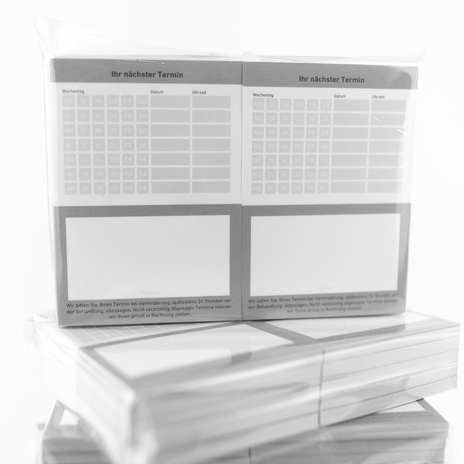 Terminblock mit Leimbindung, DIN A7 (74x105mm), 10 x 50 Blatt