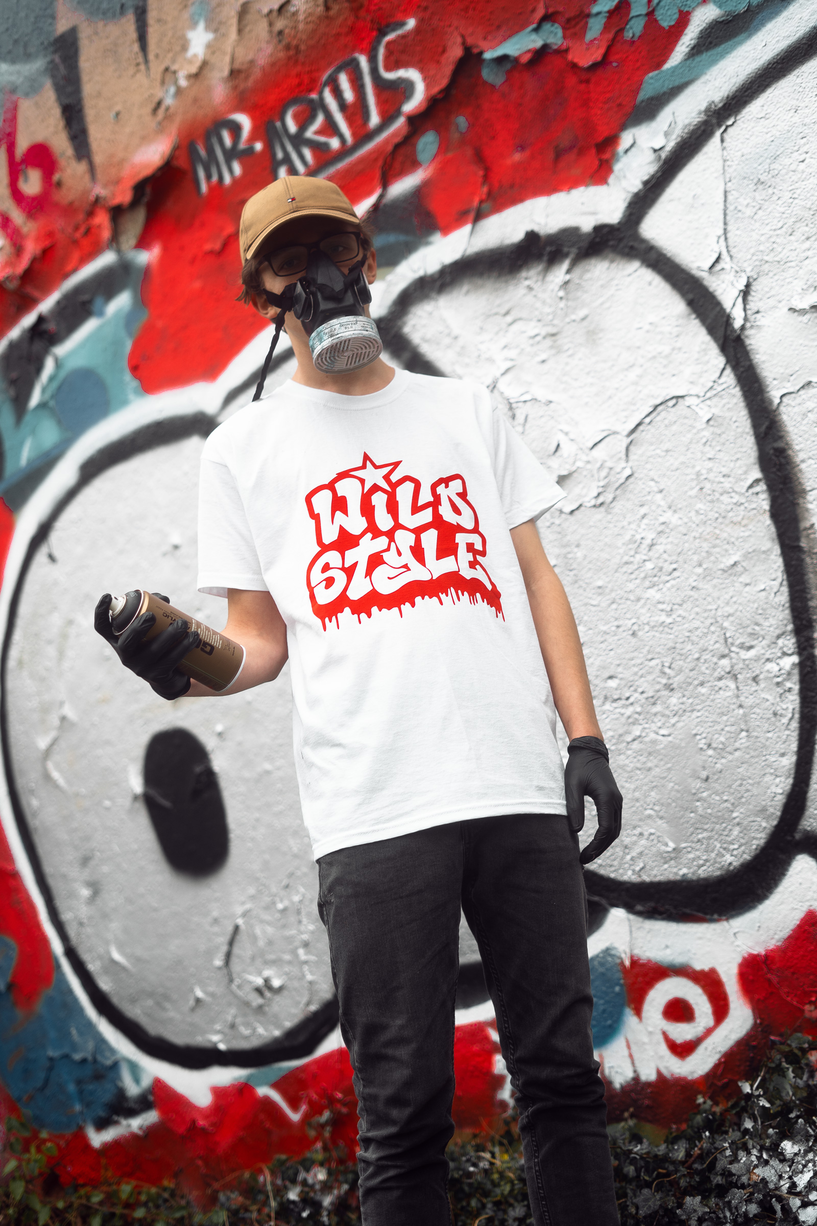 Wild Style Set T-Shirt + Aufkelber Fun Graffiti