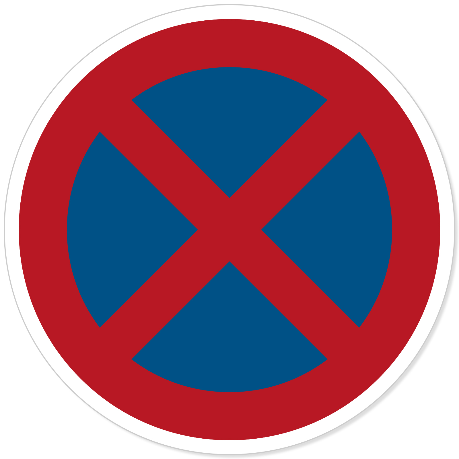 Parkverbot Rund Aufkleber Sticker Parken Verboten Halteverbot