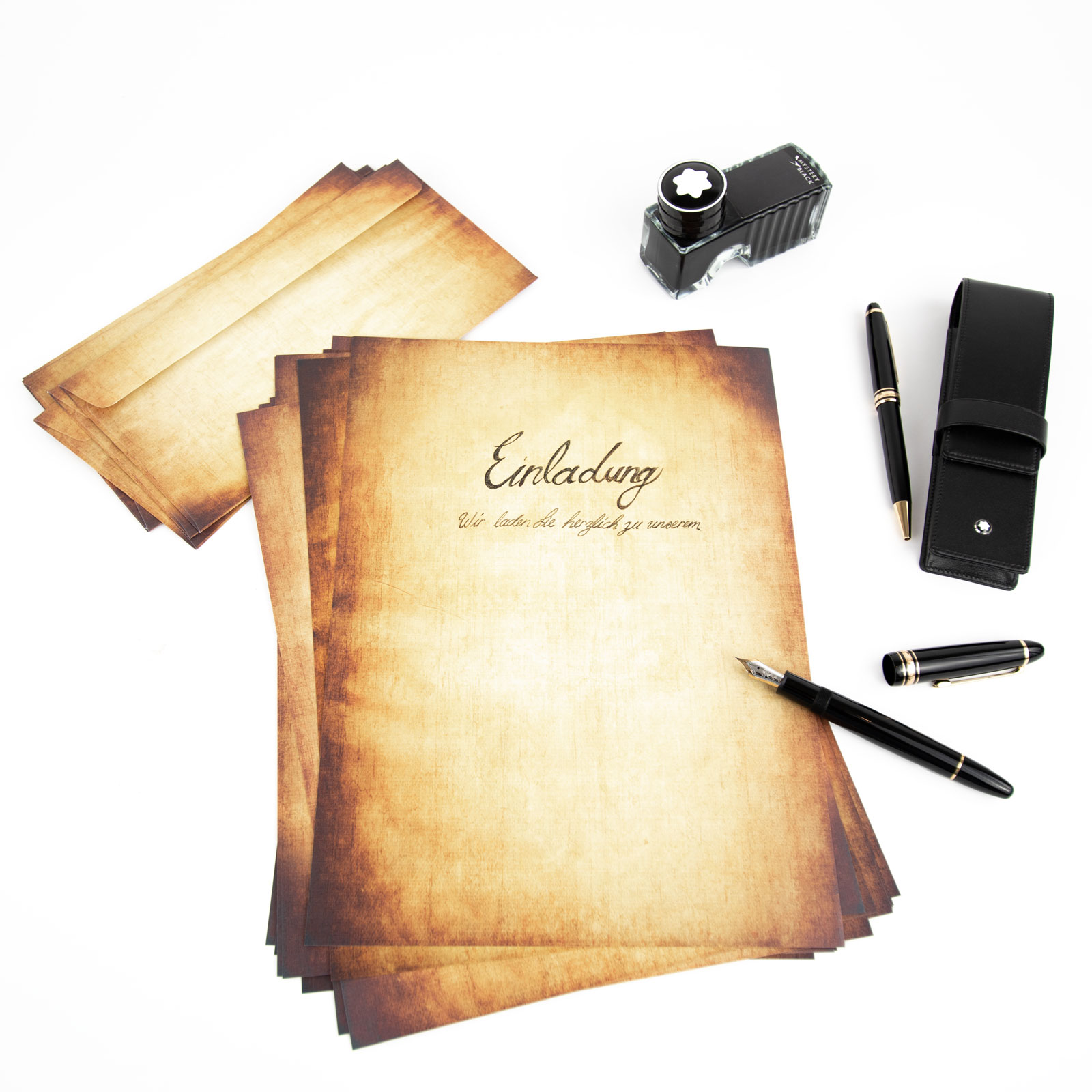 Briefpapier DIN A4, Vintage, Casanova, Absofine, mittelalterlich-Copy