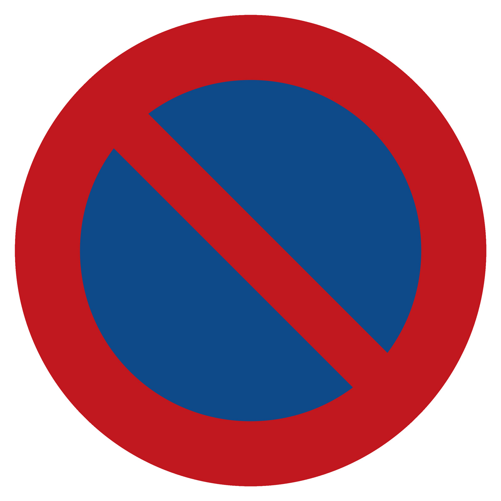 Parkverbot Rund Aufkleber Sticker Parken Verboten eingeschränktes Halteverbot