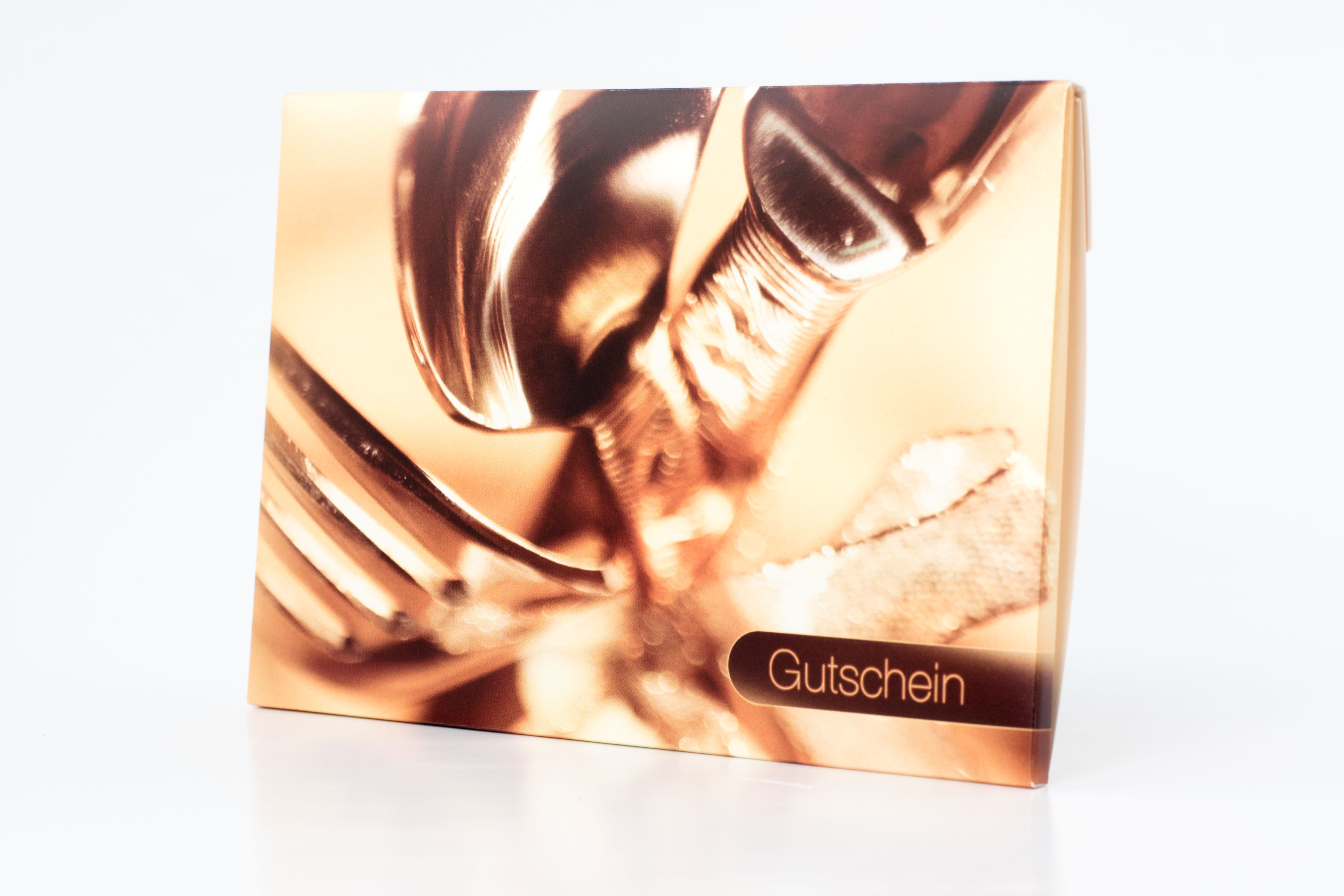 Gutschein-Faltbox "Gastronomie" Gutscheinkarte Geschenkbox Geschenkgutschein Restaurant