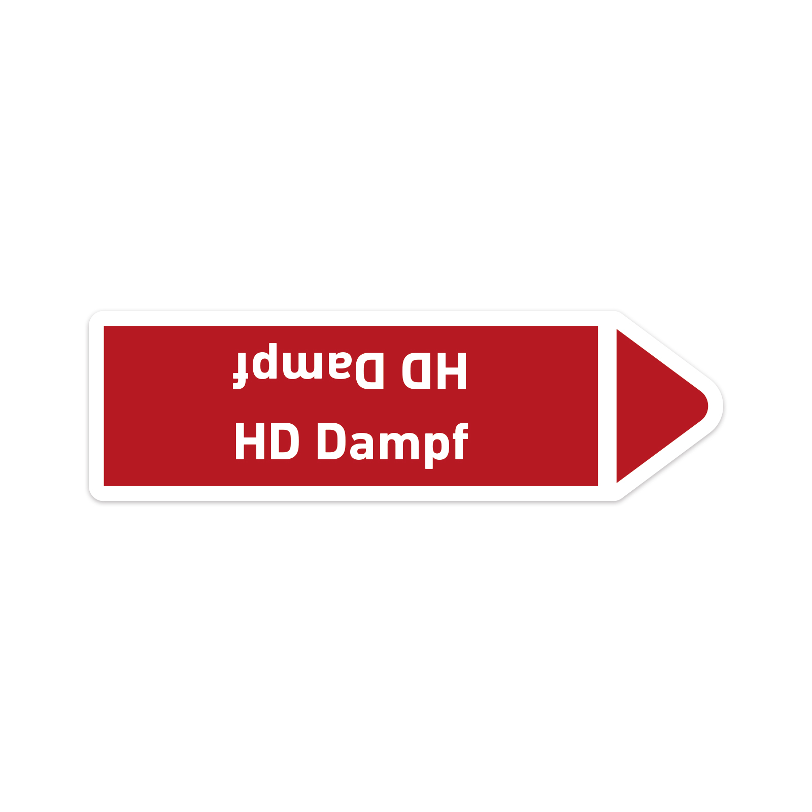 03_HD-Dampf Rohrleitungskennzeichnung gemäß DIN 2403, Wasserdampf, 100x30mm