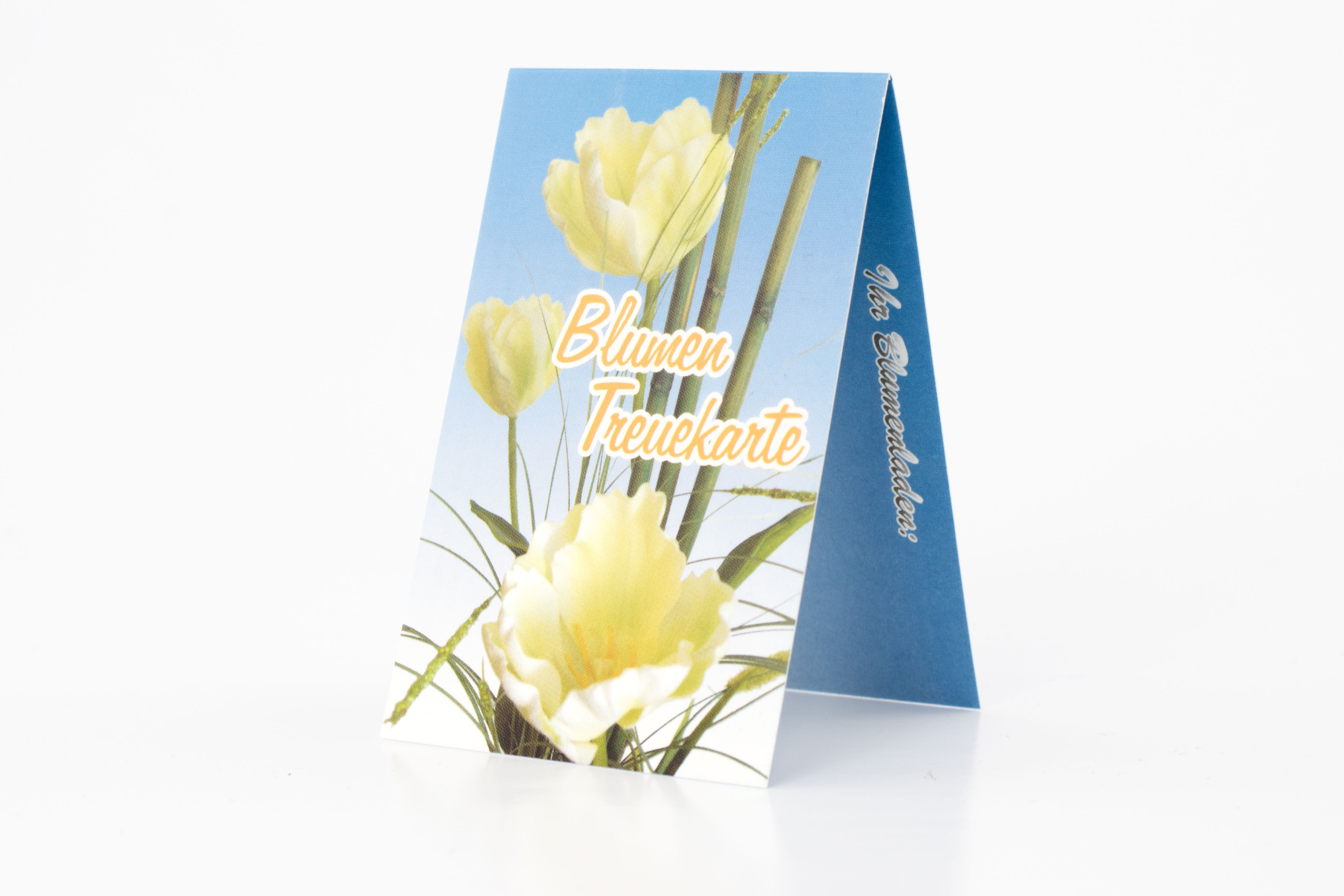 Treuekarte Bonuskarte "Blumen" Kundenkarte Stempelkarte Floristik