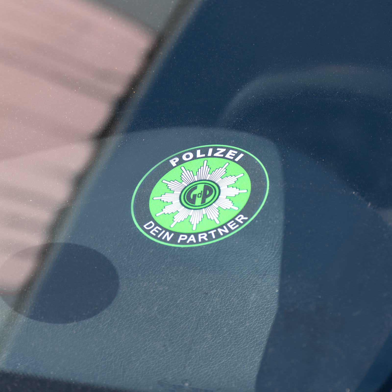 Polizei GDP Aufkleber Innen Knöllchenstop Gewerkschaft Sticker Grün