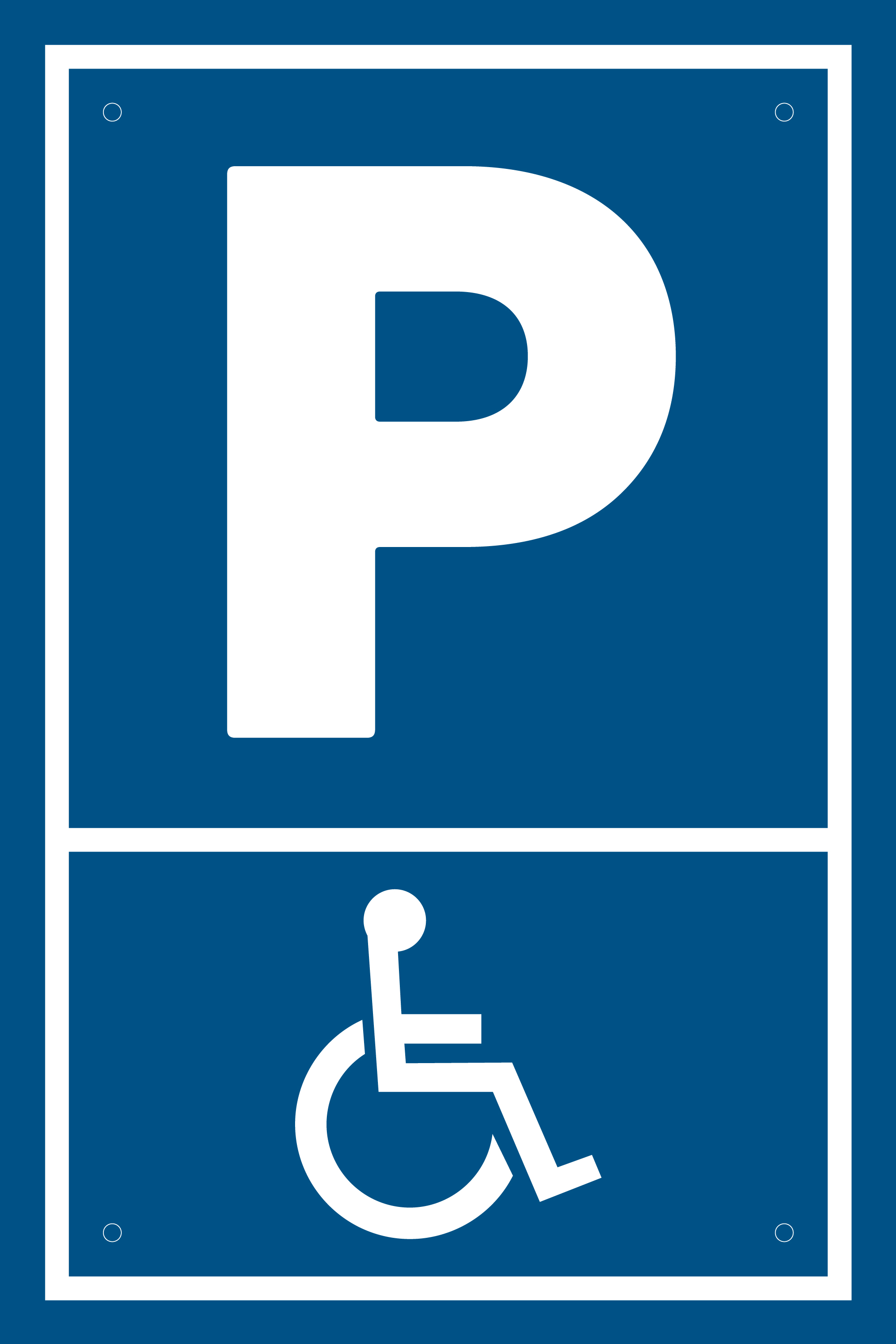 Parkplatz Schild Behindertenparkplatz Rollstuhl Parkschild