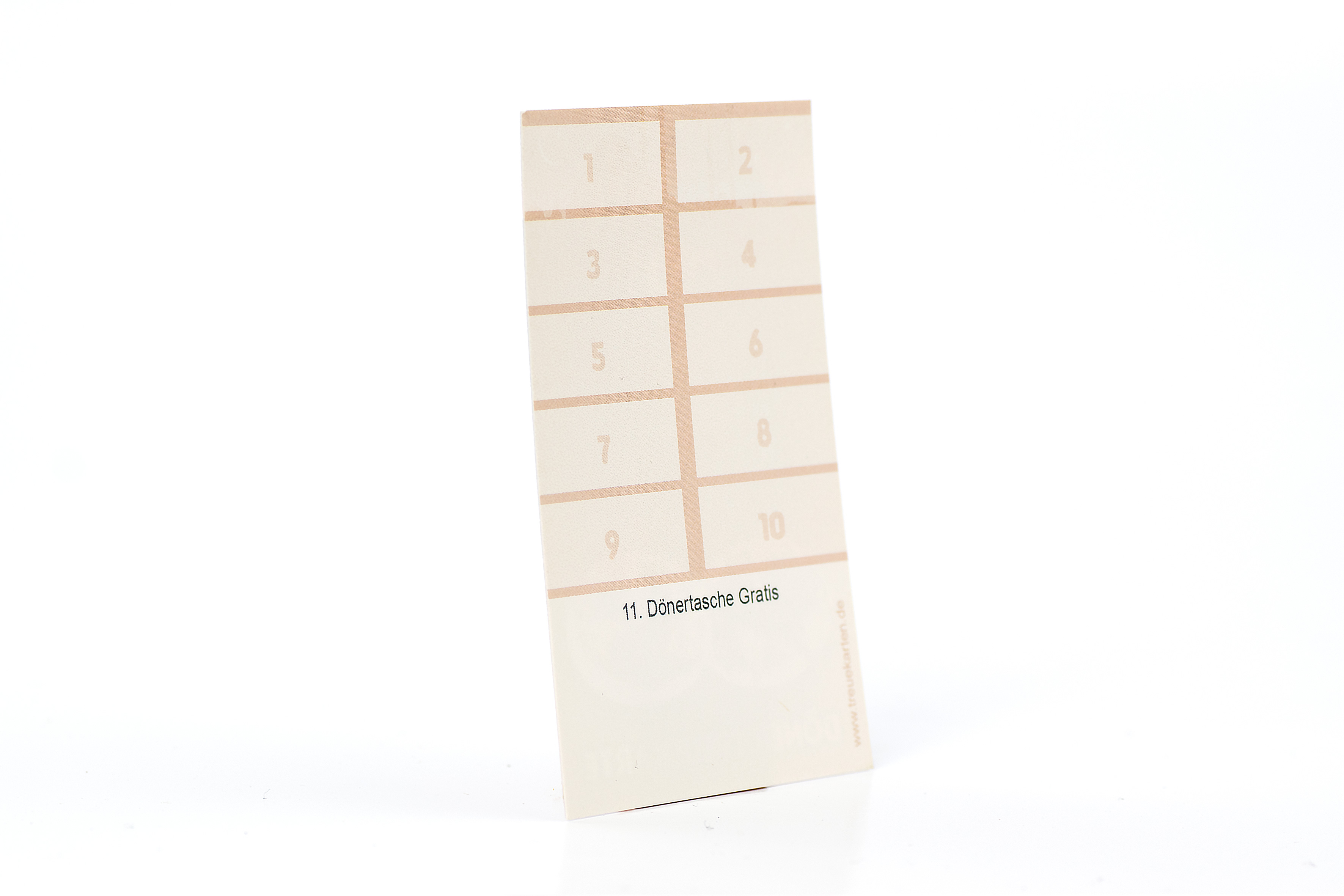 Treuekarte Bonuskarte "Döner" 2-seitig Kundenkarte mit Stempelfeld