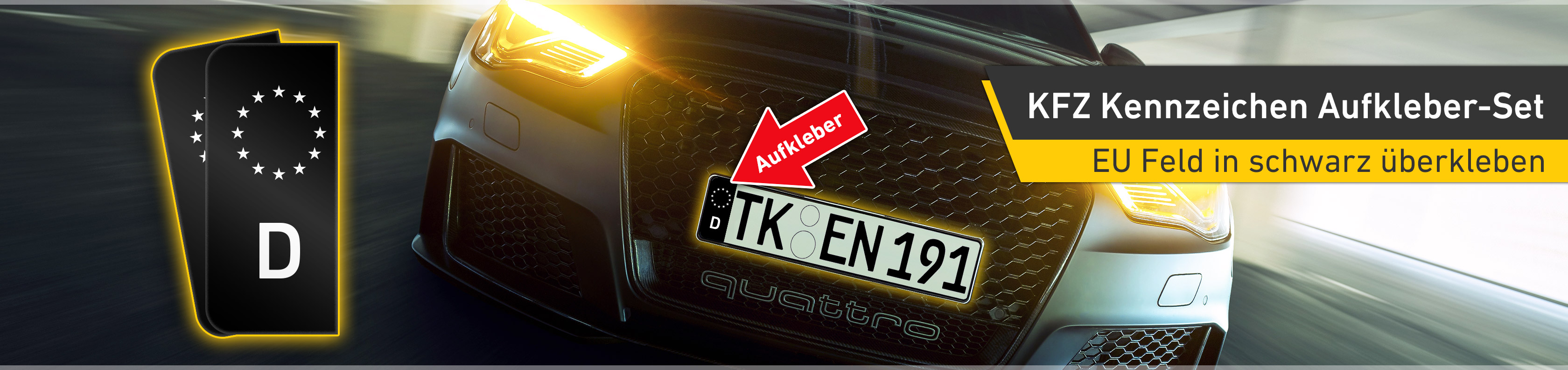 aufkleber für kennzeichen